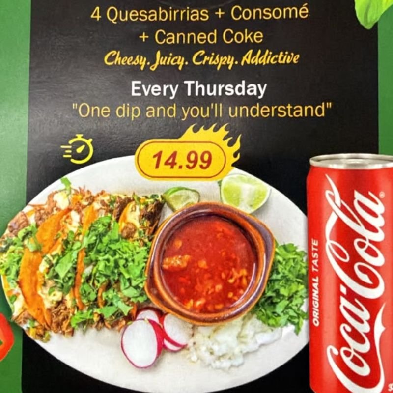 Thursday Quesabirria Special